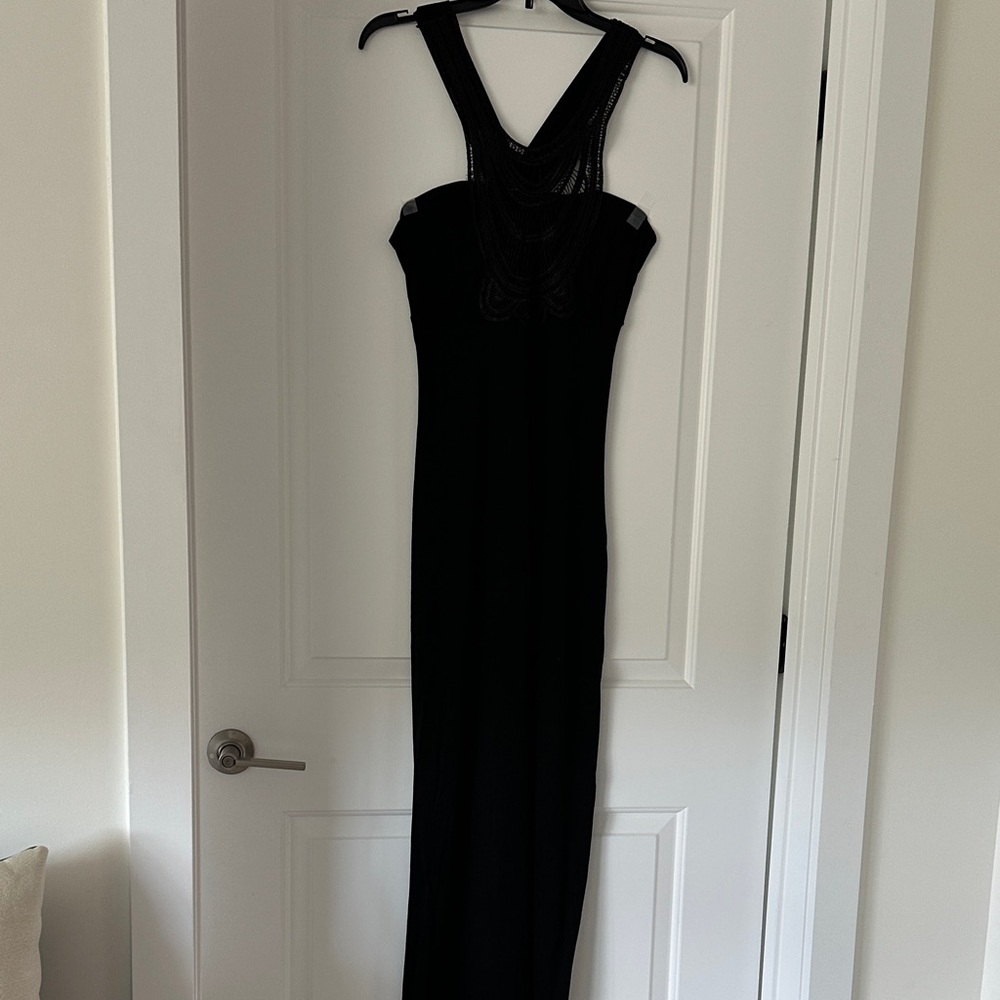 VENUS Black Strapless Dress